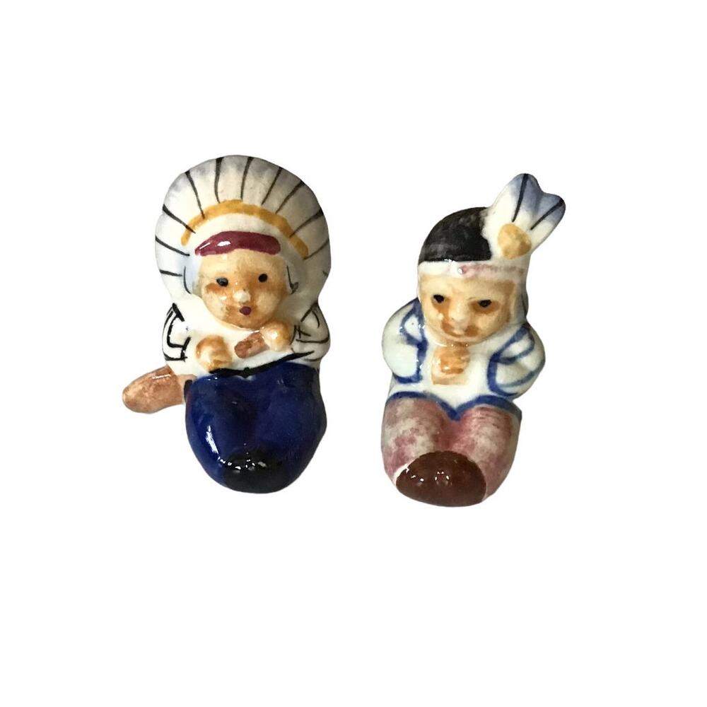 Vintage Native American Salt and Pepper Shakers